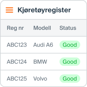 Infobric Fleet Kjøretøyregister icom