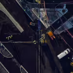 vy ovanifrån byggarbetsplats