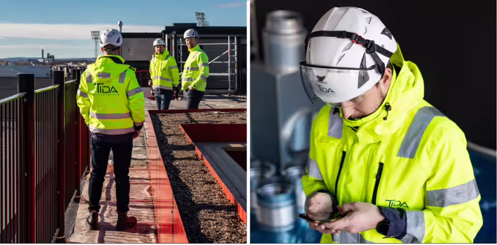 Tida Byggpartner använder Infobric Field på byggarbetsplats