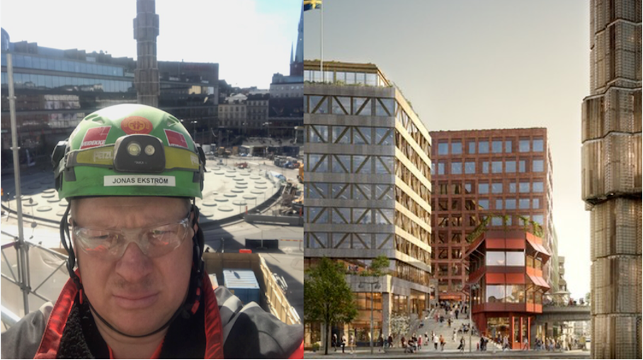 veidekke skyddsombud Jonas Ekström använder Infobric Field