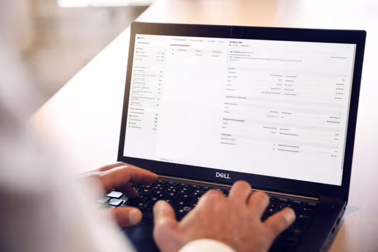 skärmavbild som visar leverantörsuppföljning i infobric