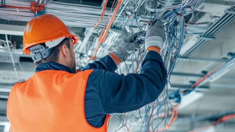 Person doing maintenance work