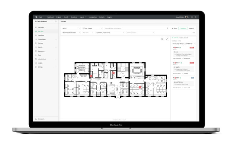 Infobric Field Create actions and mark on drawings