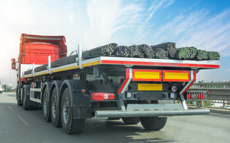 a lorry delivery to site