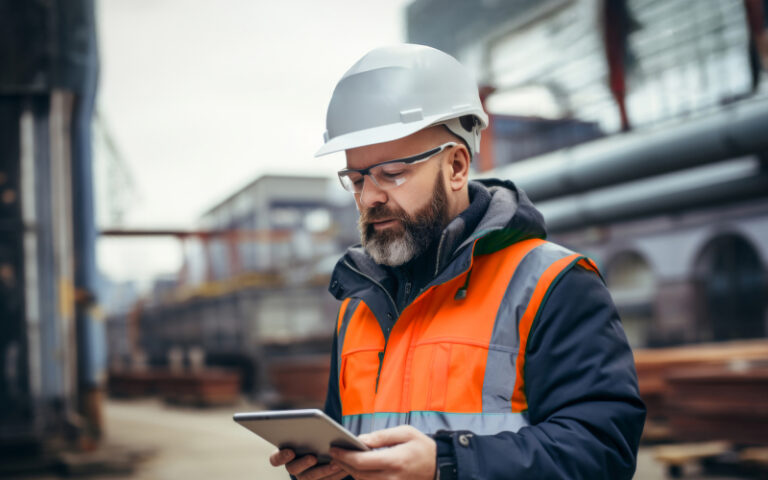 healthy and safety manager on construction site