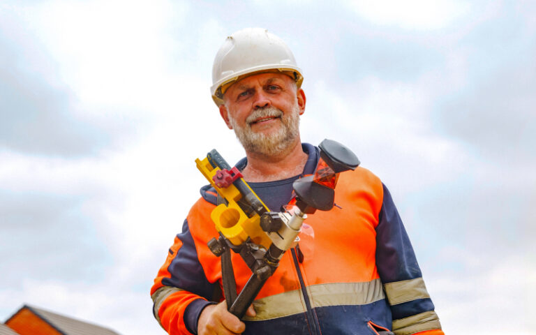 quantity surveyor on construction site