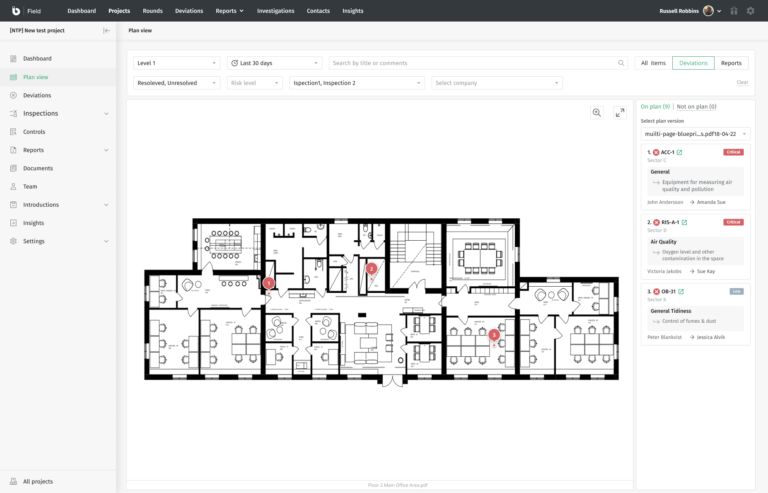 Deviation management