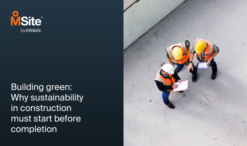 project manager on construction site looking at projects