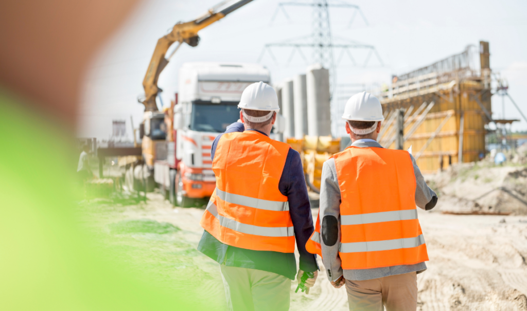 project managers on construction site