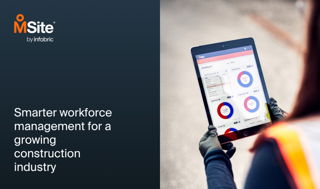 an ipad showing msite dashboard being held