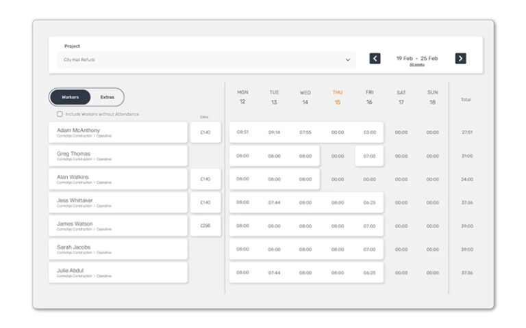 Smart worker, smarter timesheets