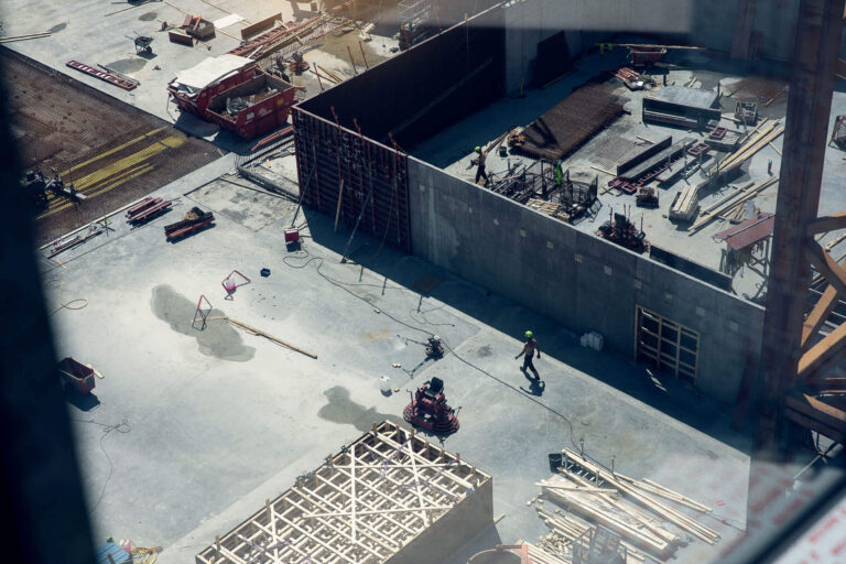 Worker on a construction site