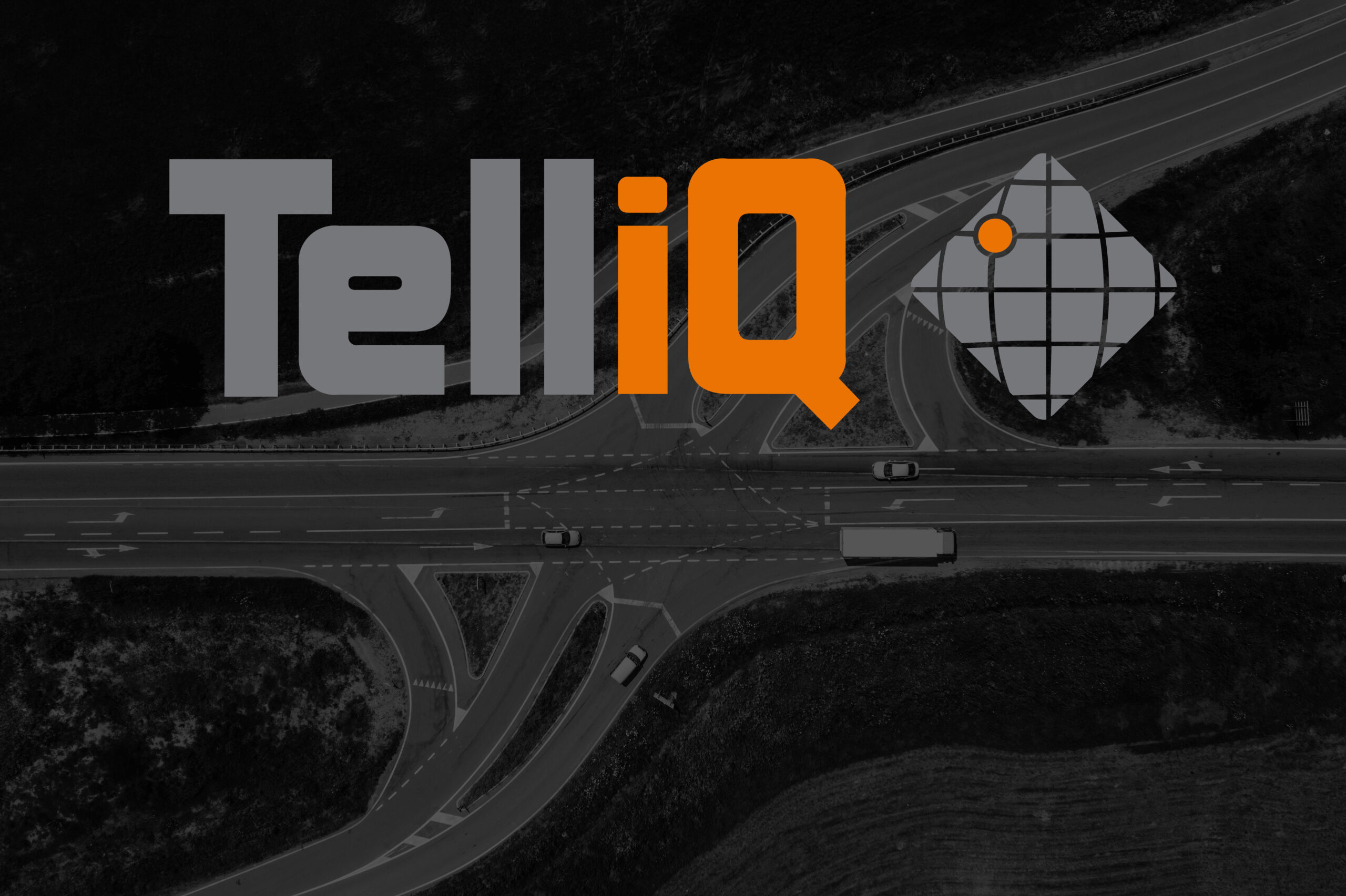 telliq areal view of road with logotype